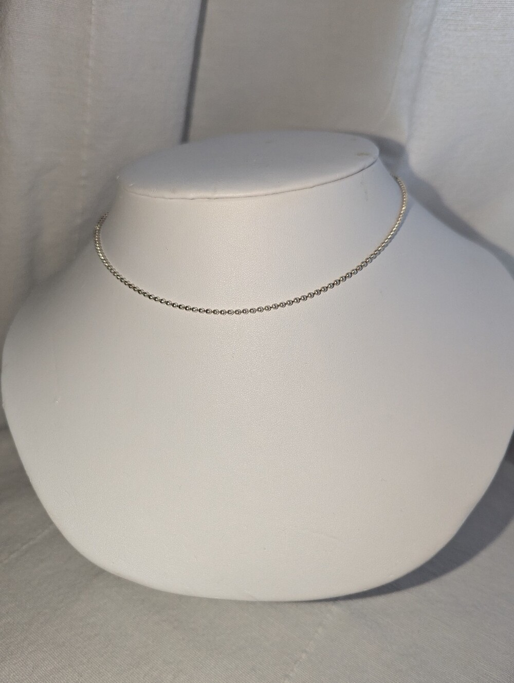 Sterling Silver Ball Heavy Chain Necklace